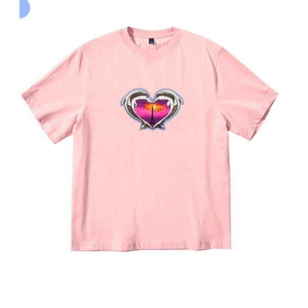 ハートデザインのコットンtシャツbangちゃん