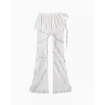 Girls' Lace design ballet style lace trim pants