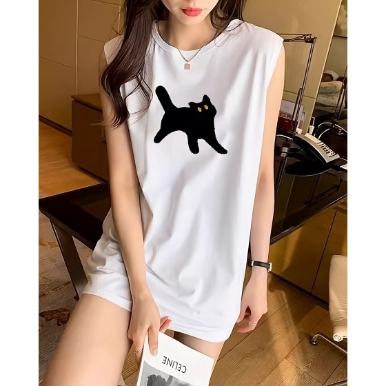 白いノースリーブT-shirt-Hyunjin-Inspo