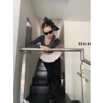 Overlay Skirt Wide Leg Pants-Sana – Twice-KPOP Outfits