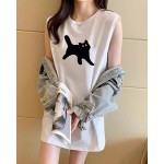 白いノースリーブT-shirt-Hyunjin-Inspo