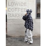 spring autumn seasonフリースアメリカンヴィンテージオーバーサイズのシャツ