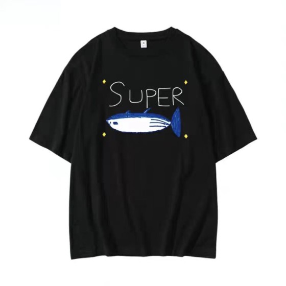 Hand-painted Graffiti Printed Loose T-shirt Jin–BTS Inspo