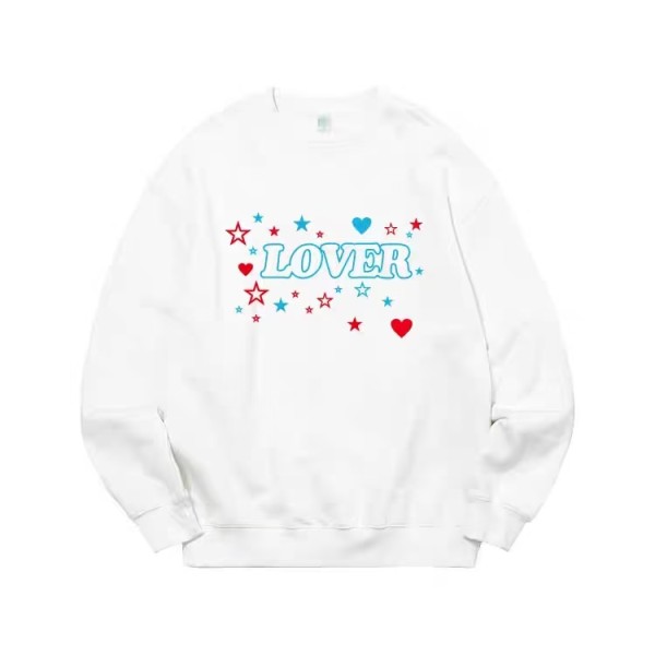 Oversized Crew Neck Printed Pullover Sweatshirt Suho–EXO Inspo