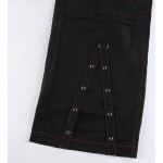 ゴシックチェーン包帯ワイド脚パンツ女性オーバーサイズ-衣装-衣装