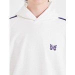 White Hoodie with Butterfly Embroidery Jungkook–BTS Inspo