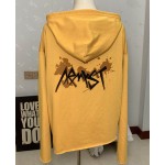 letter-printフード付きカーディガンスウェットシャツkpop inspoの衣装