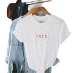 黒のラウンドネック半袖tシャツbts inspo衣装