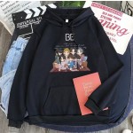 Cartoon Print Hooded Round-Neck Sweatshirt BTS Inspo Outfits