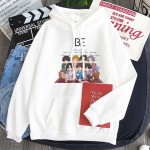 Cartoon Print Hooded Round-Neck Sweatshirt BTS Inspo Outfits