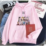 Cartoon Print Hooded Round-Neck Sweatshirt BTS Inspo Outfits