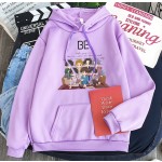 Cartoon Print Hooded Round-Neck Sweatshirt BTS Inspo Outfits
