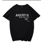 AGUST-D Round Neck Couple's Cotton Short-Sleeve T-Shirt BTS KPOP Inspo Outfits