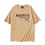 AGUST-D Round Neck Couple's Cotton Short-Sleeve T-Shirt BTS KPOP Inspo Outfits