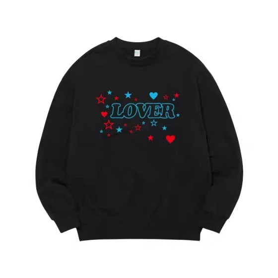 Oversized Crew Neck Printed Pullover Sweatshirt Suho–EXO Inspo