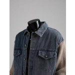 アメリカンレトロスプライススリーブウォッシュドデニムジャケット エンハイプン - ジェイインスピレーション