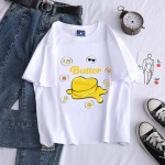 Korean Style Butter Print Cotton T-Shirt BTS Inspo Outfits