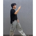 洗われて傷ついたユーティリティ・denim stray kids - kpop inspo outfits