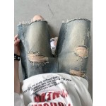 vintage wash denim pants stray kids - kpop inspo outfits