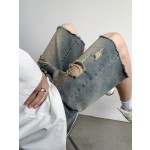 vintage wash denim pants stray kids - kpop inspo outfits