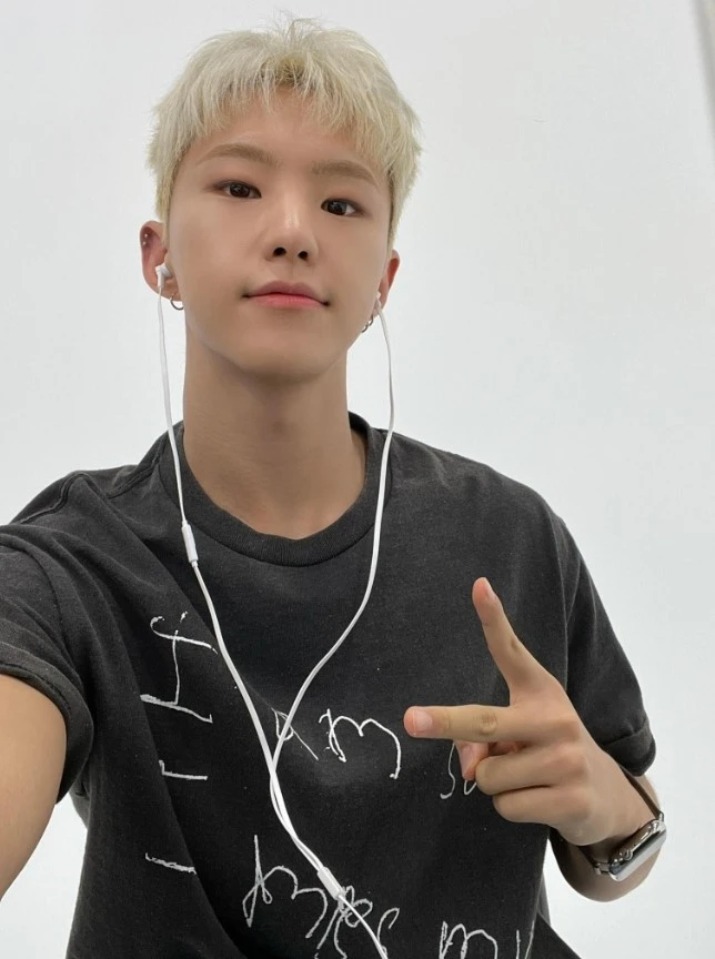Seventeen-Hoshi Inspo A Black Printed T-shirt